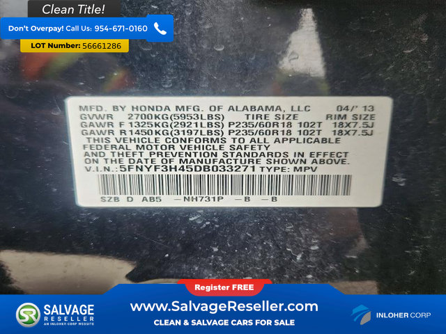 Used 2013 Honda Pilot EX image 17