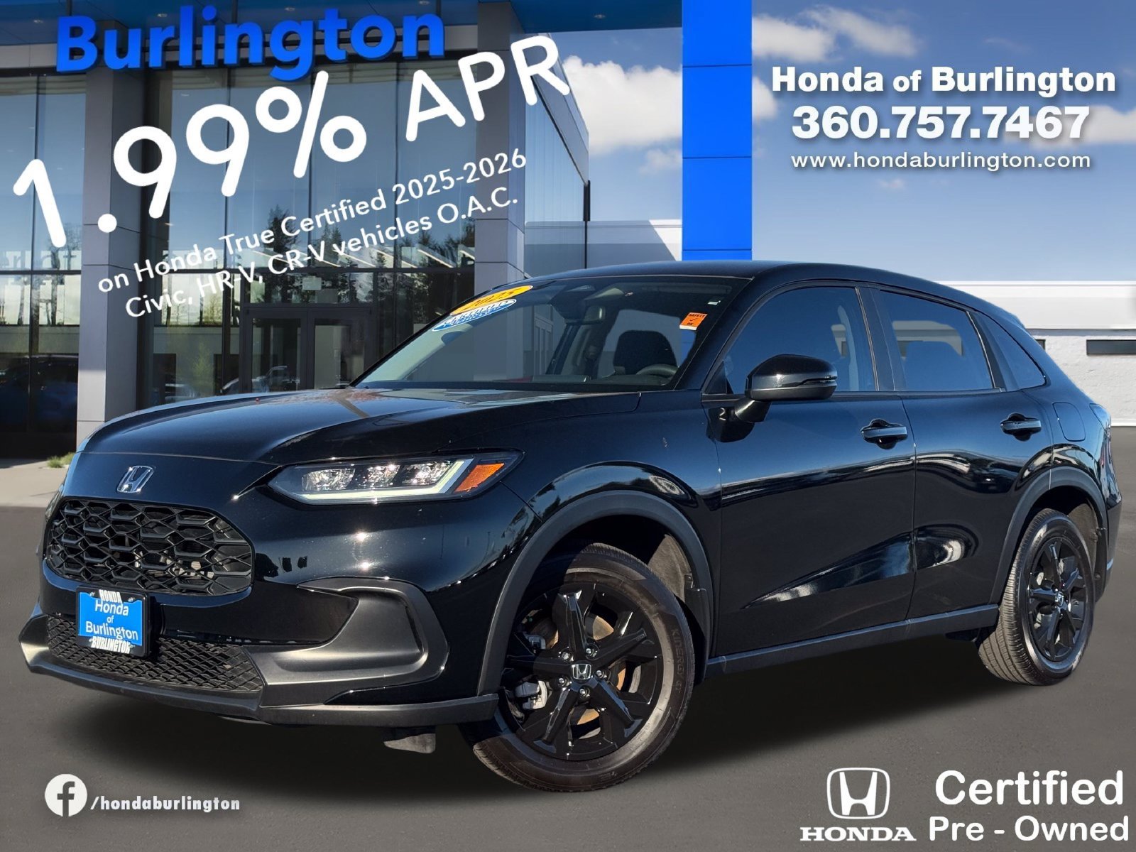 Certified 2025 Honda HR-V LX 360° Tour
