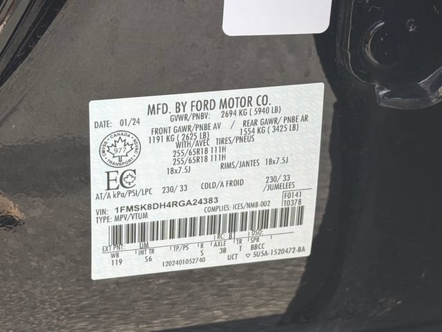 Certified 2024 Ford Explorer XLT AWD/4WD image 36