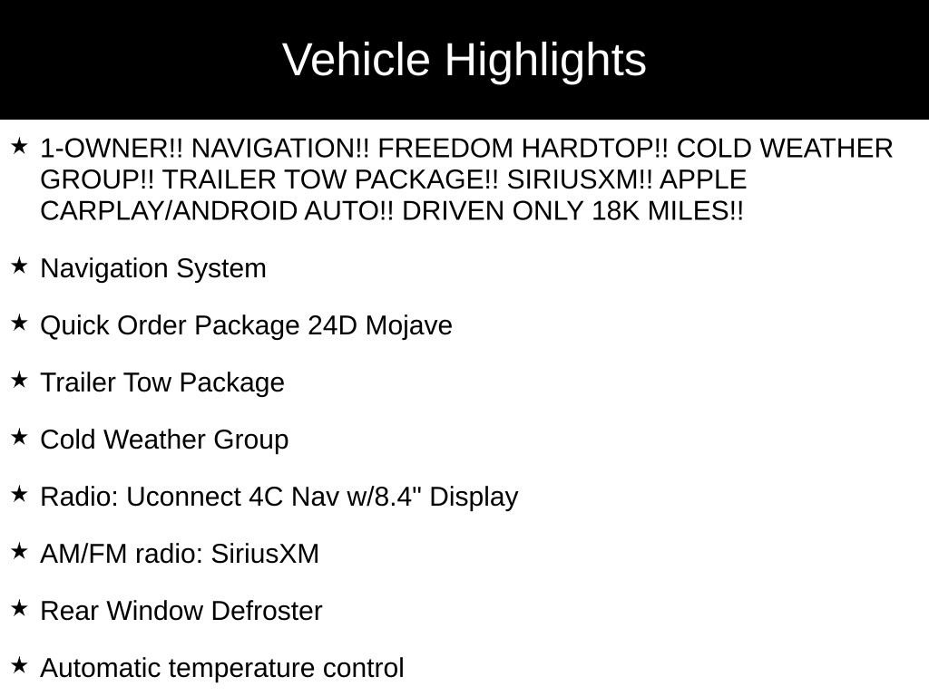 Used 2023 Jeep Gladiator Mojave w/ Cold Weather Group AWD/4WD image 34