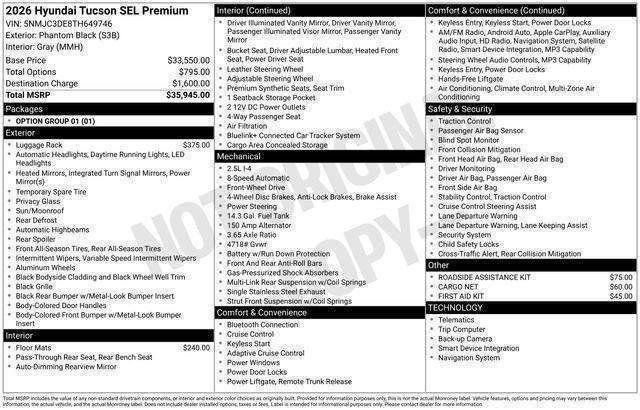 New 2026 Hyundai Tucson SEL image 28