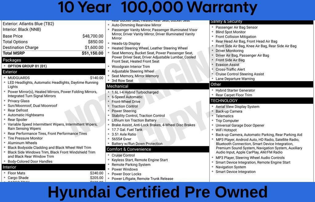 Certified 2026 Hyundai Santa Fe Calligraphy FWD image 9