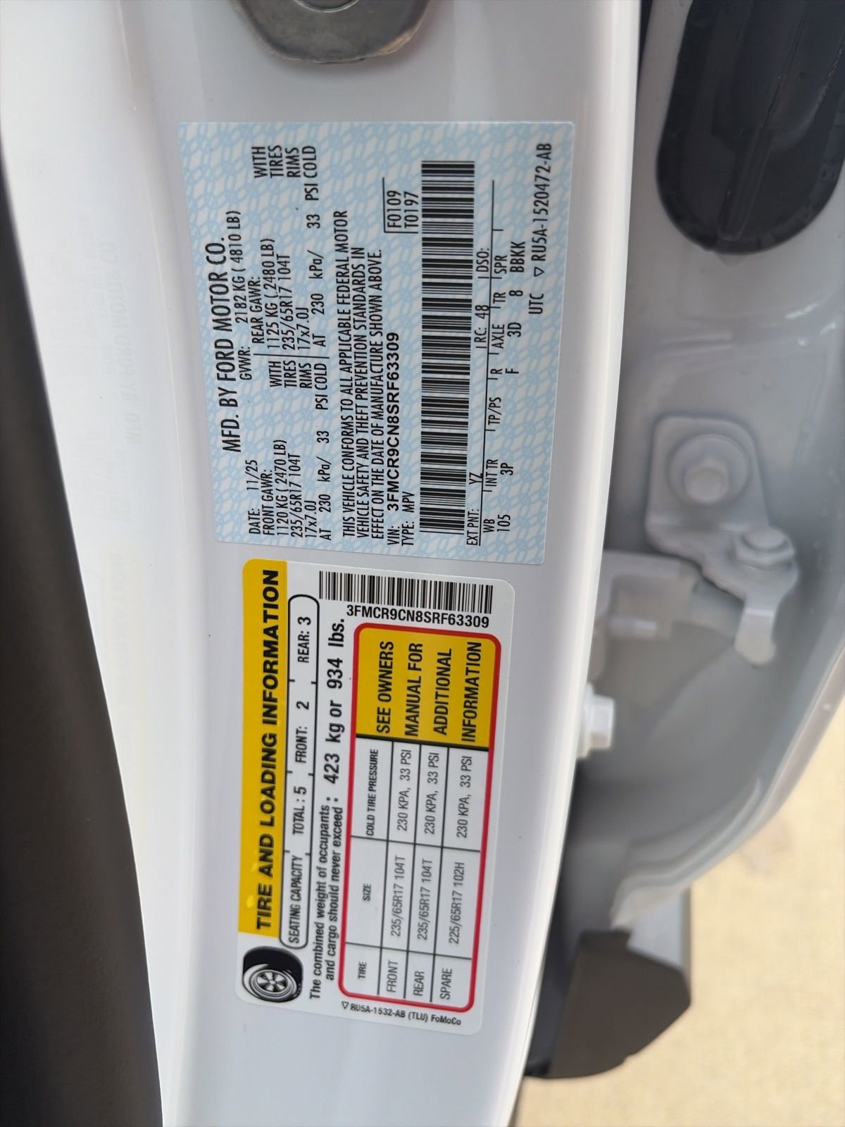 New 2025 Ford Bronco Sport Outer Banks w/ Sasquatch Outer Banks Package image 22