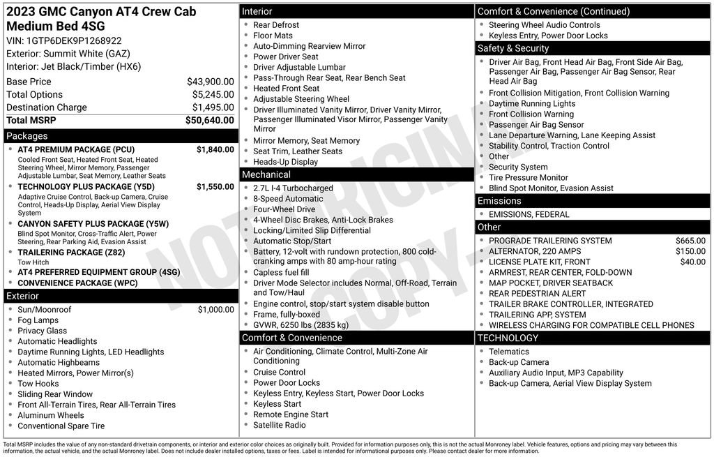 Used 2023 GMC Canyon AT4 w/ AT4 Premium Package image 25