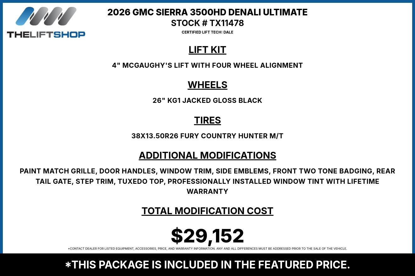 Used 2026 GMC Sierra 3500 Denali Ultimate AWD/4WD image 2