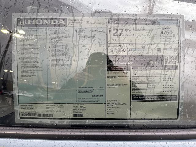 New 2026 Honda HR-V LX image 30