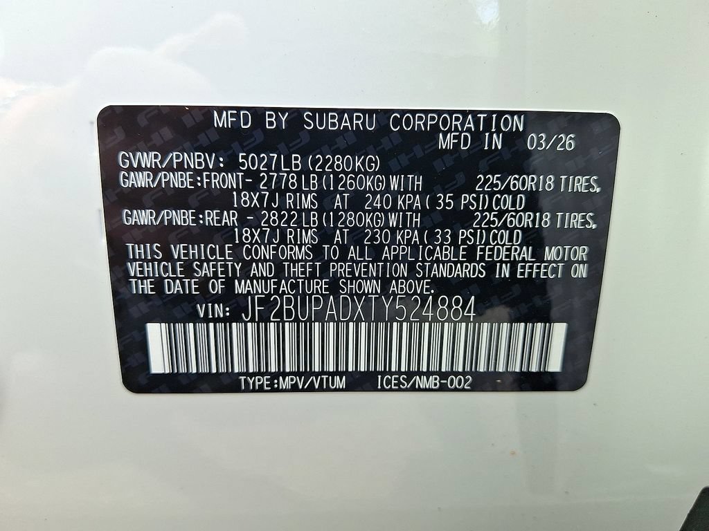 New 2026 Subaru Outback Premium AWD/4WD image 18