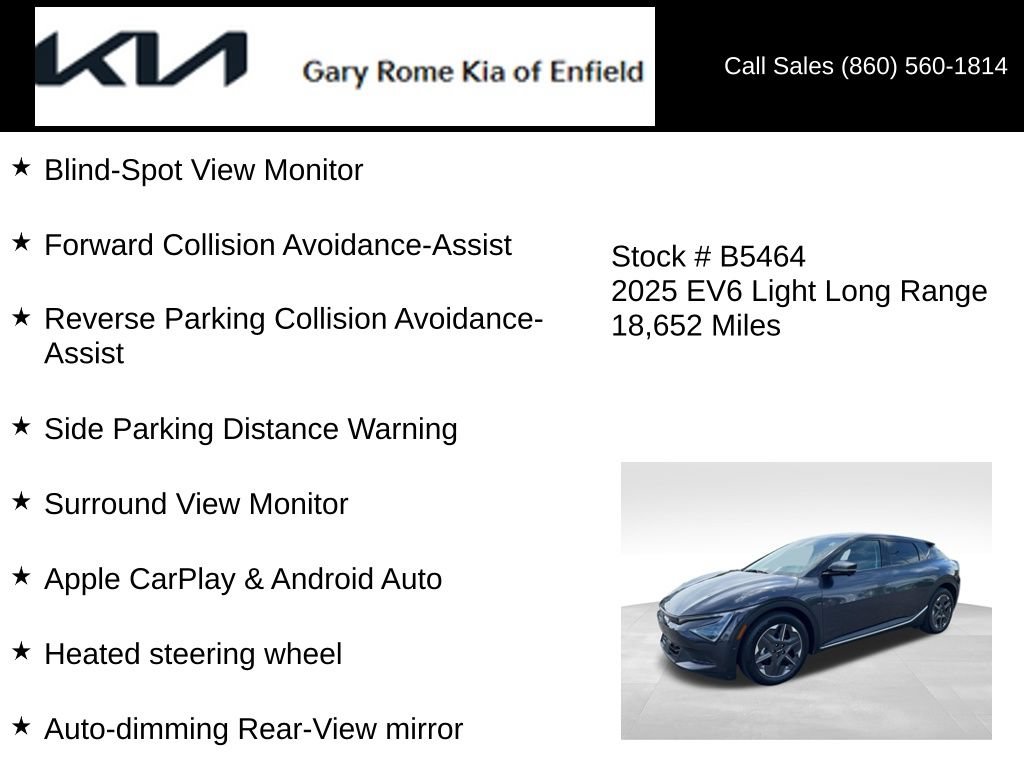 Used 2025 Kia EV6 Light w/ Light LR Technology Package AWD/4WD image 25