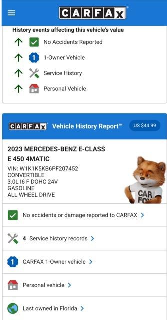 Used 2023 Mercedes-Benz E 450 4MATIC Cabriolet image 4