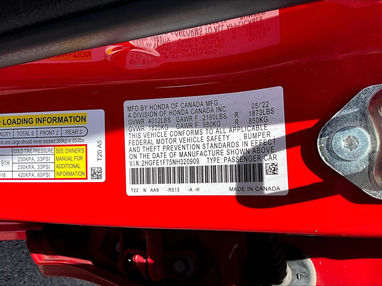 Used 2022 Honda Civic EX image 19