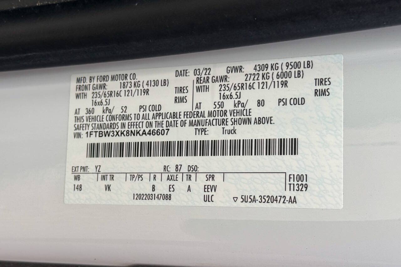 Used 2022 Ford E-Transit 148 High Roof Extended RWD image 16