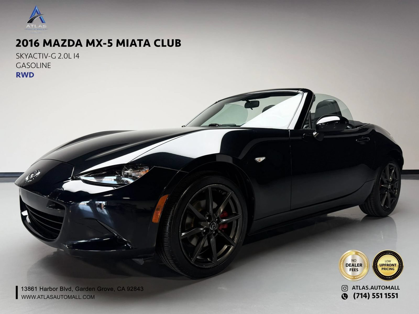 Used 2016 MAZDA MX-5 Miata Club