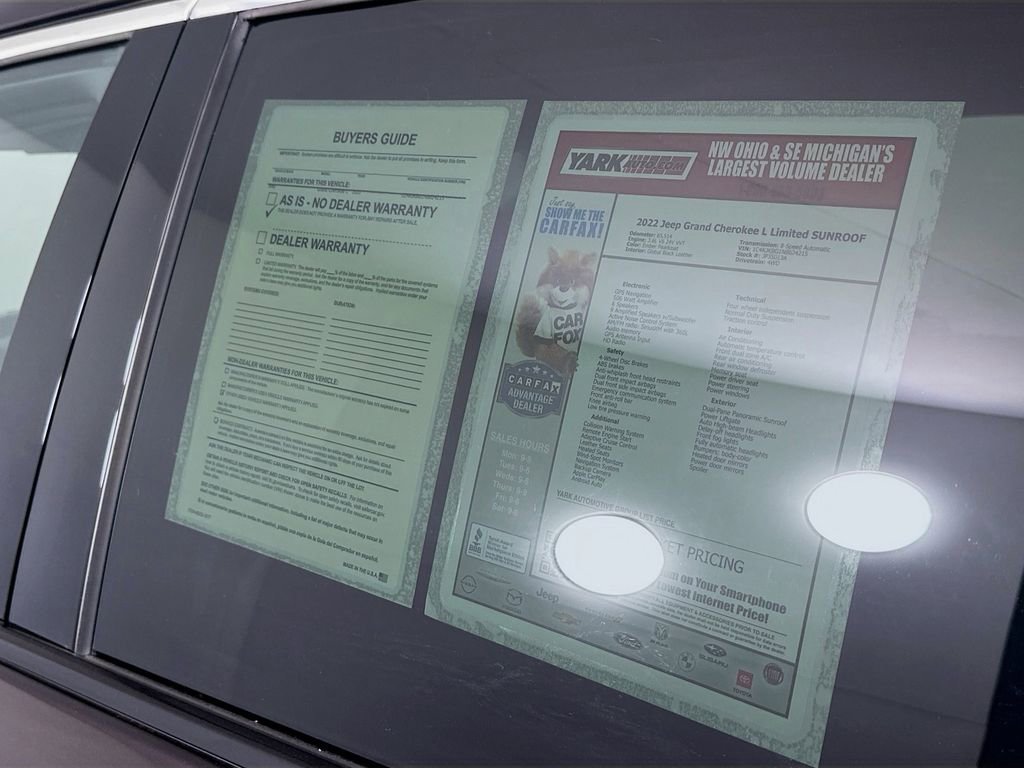 Certified 2022 Jeep Grand Cherokee L Limited image 16