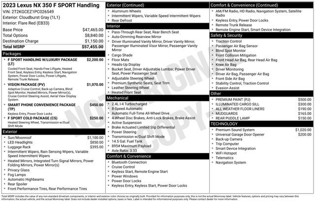 Used 2023 Lexus NX 350 F Sport image 11