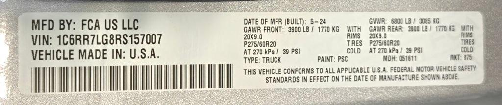 Used 2024 RAM 1500 Classic Warlock AWD/4WD image 52