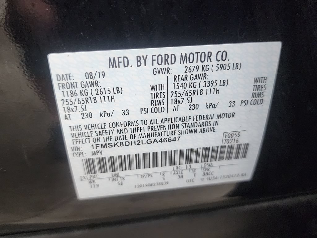 Used 2020 Ford Explorer XLT w/ Equipment Group 202A AWD/4WD image 42