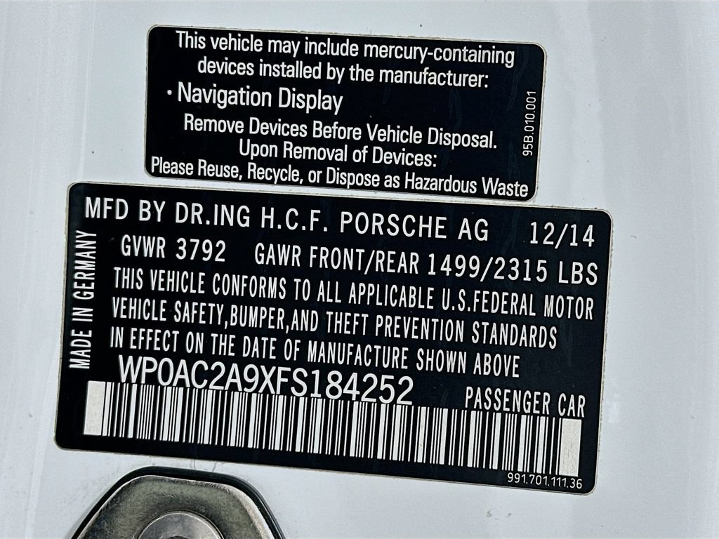 Used 2015 Porsche 911 GT3 RWD image 17