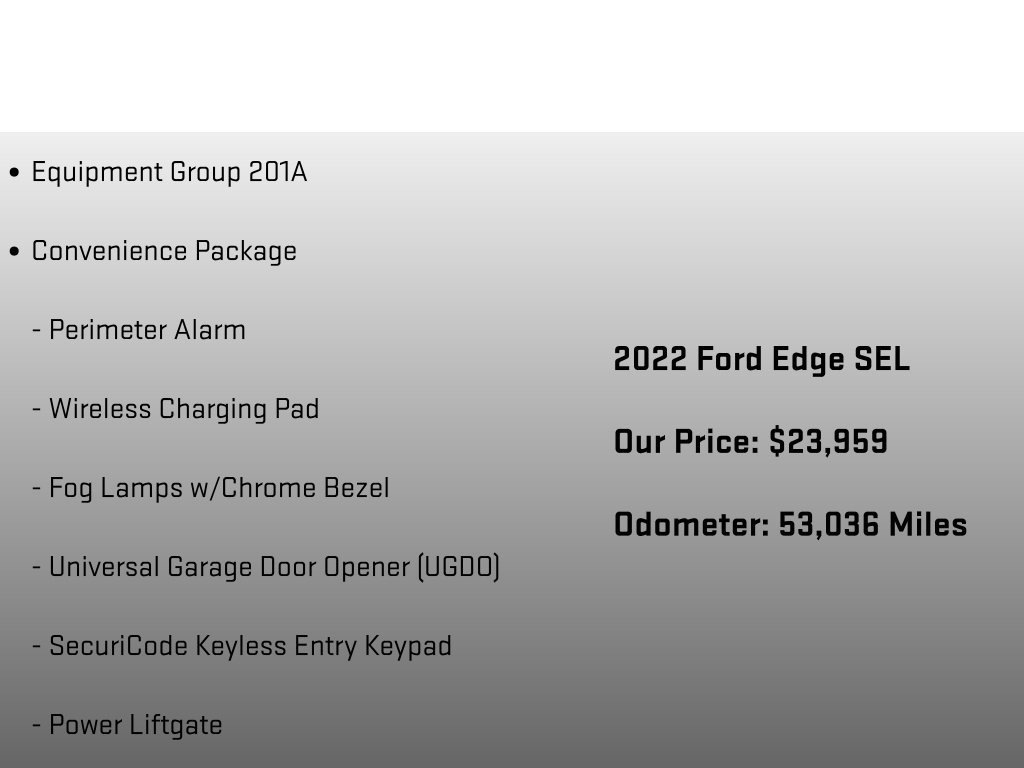 Used 2022 Ford Edge SEL w/ Convenience Package AWD/4WD image 6