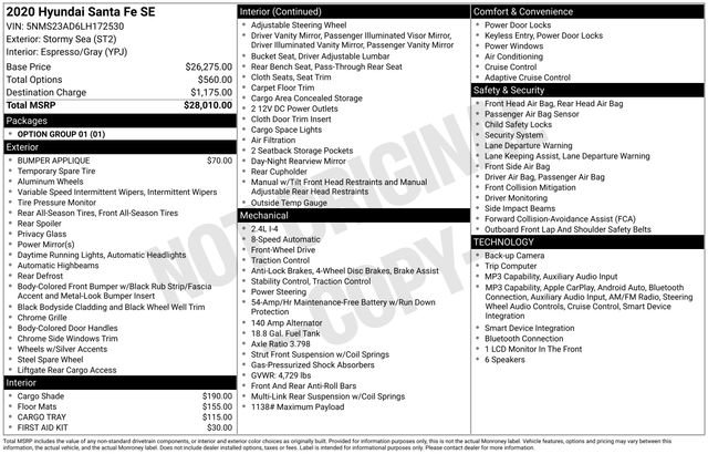 Used 2020 Hyundai Santa Fe SE FWD image 27