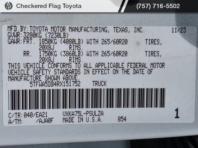 Used 2024 Toyota Tundra Limited AWD/4WD image 27
