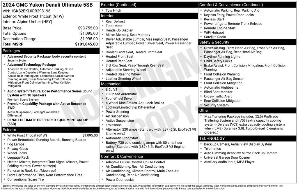 Certified 2024 GMC Yukon Denali Ultimate AWD/4WD image 6