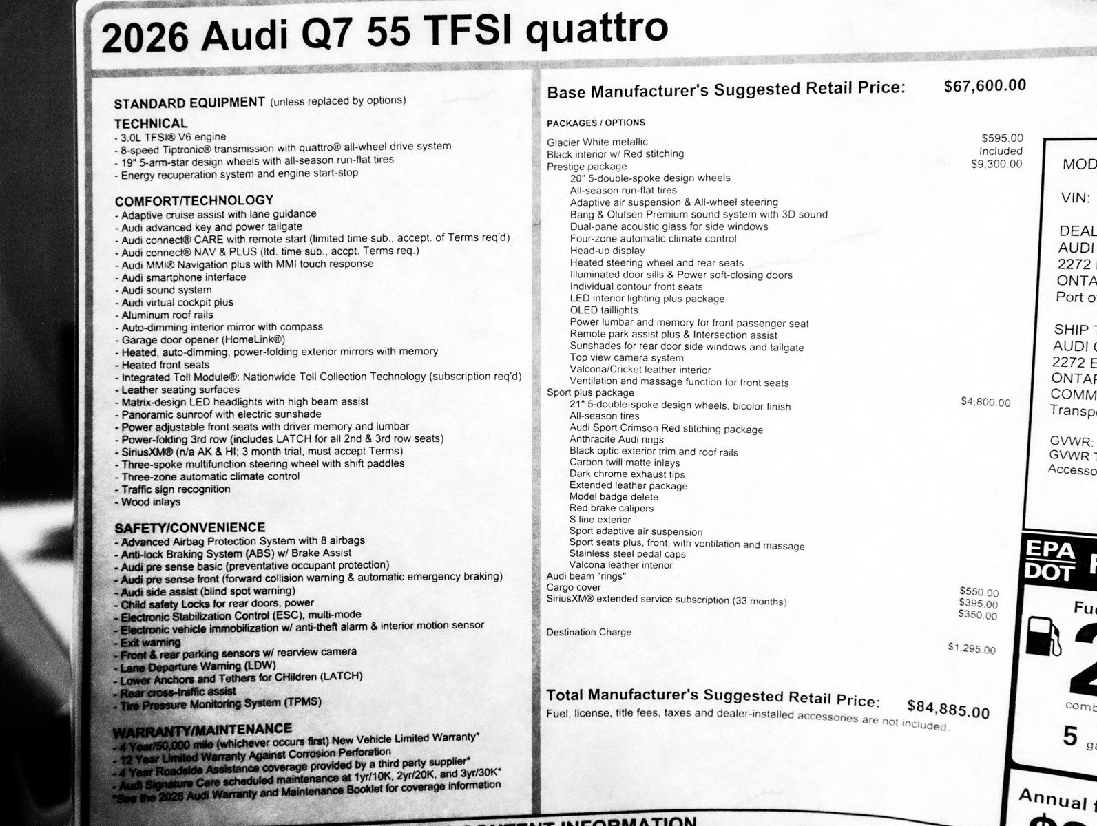 New 2026 Audi Q7 3.0T Prestige image 35