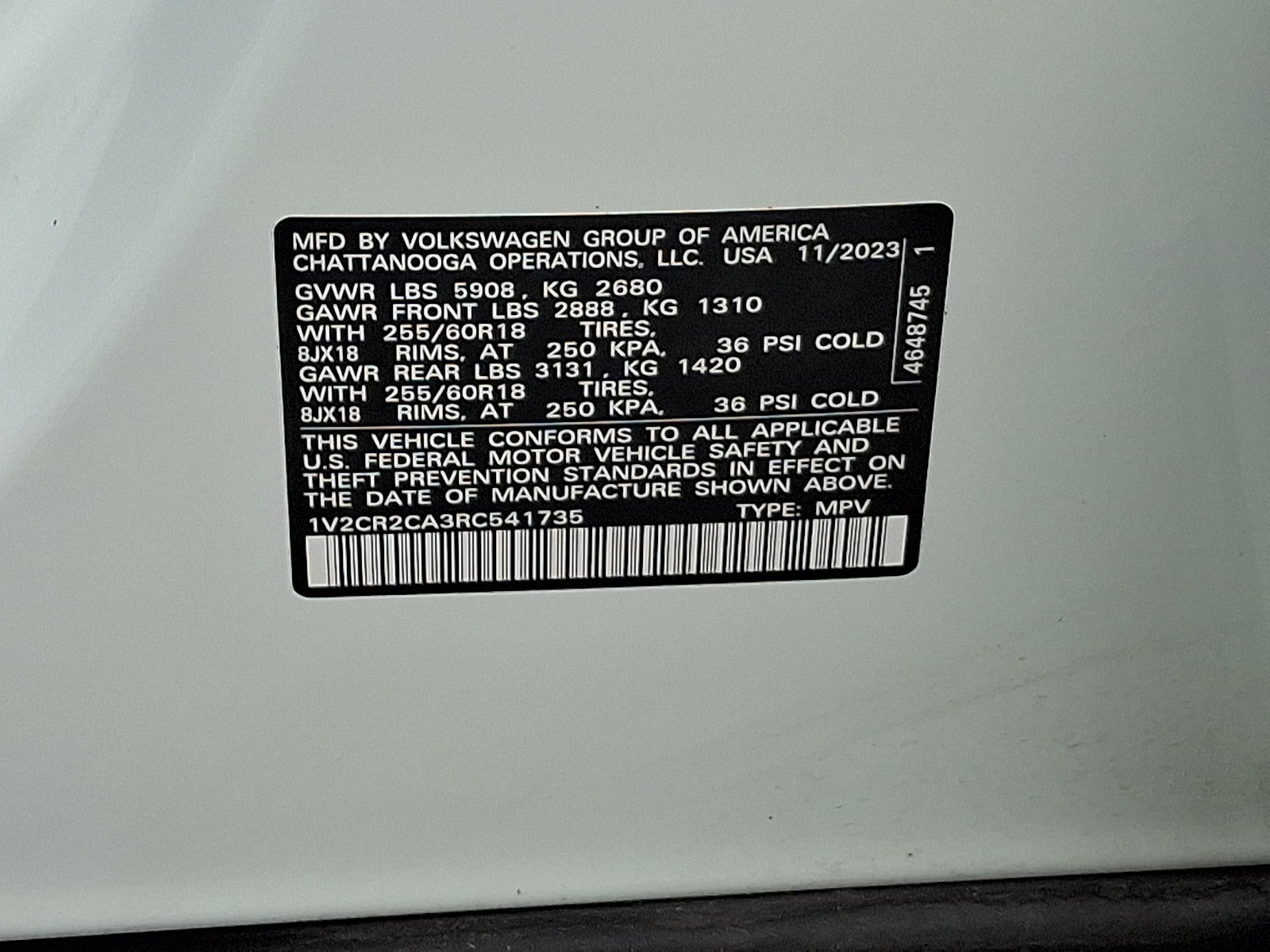 Used 2024 Volkswagen Atlas Peak Edition SE AWD/4WD image 28
