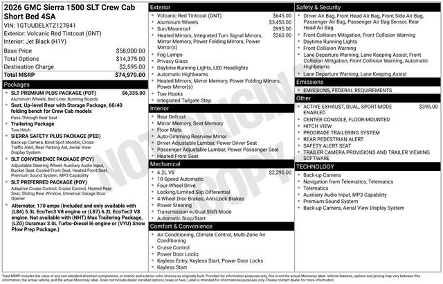 New 2026 GMC Sierra 1500 SLT w/ SLT Premium Plus Package image 4