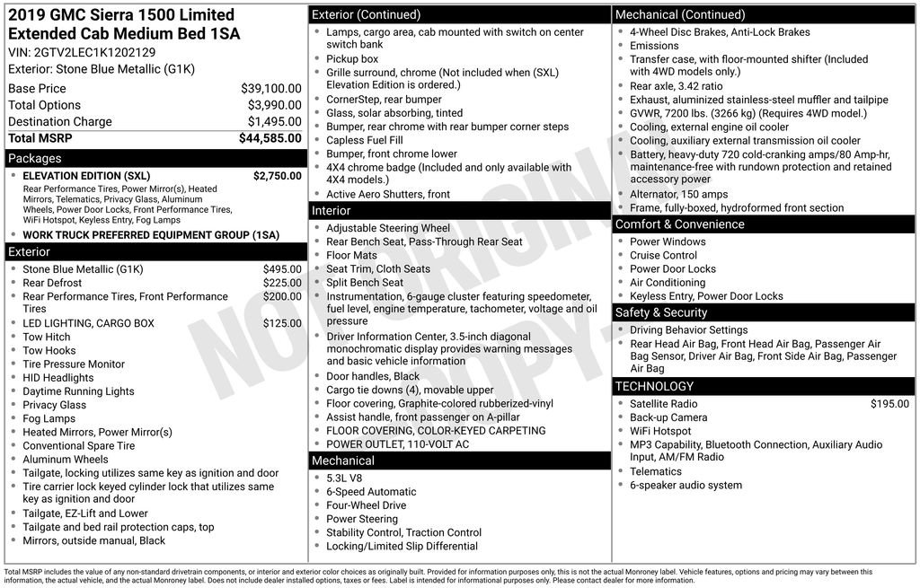 Used 2019 GMC Sierra 1500 Limited w/ Elevation Edition AWD/4WD image 28