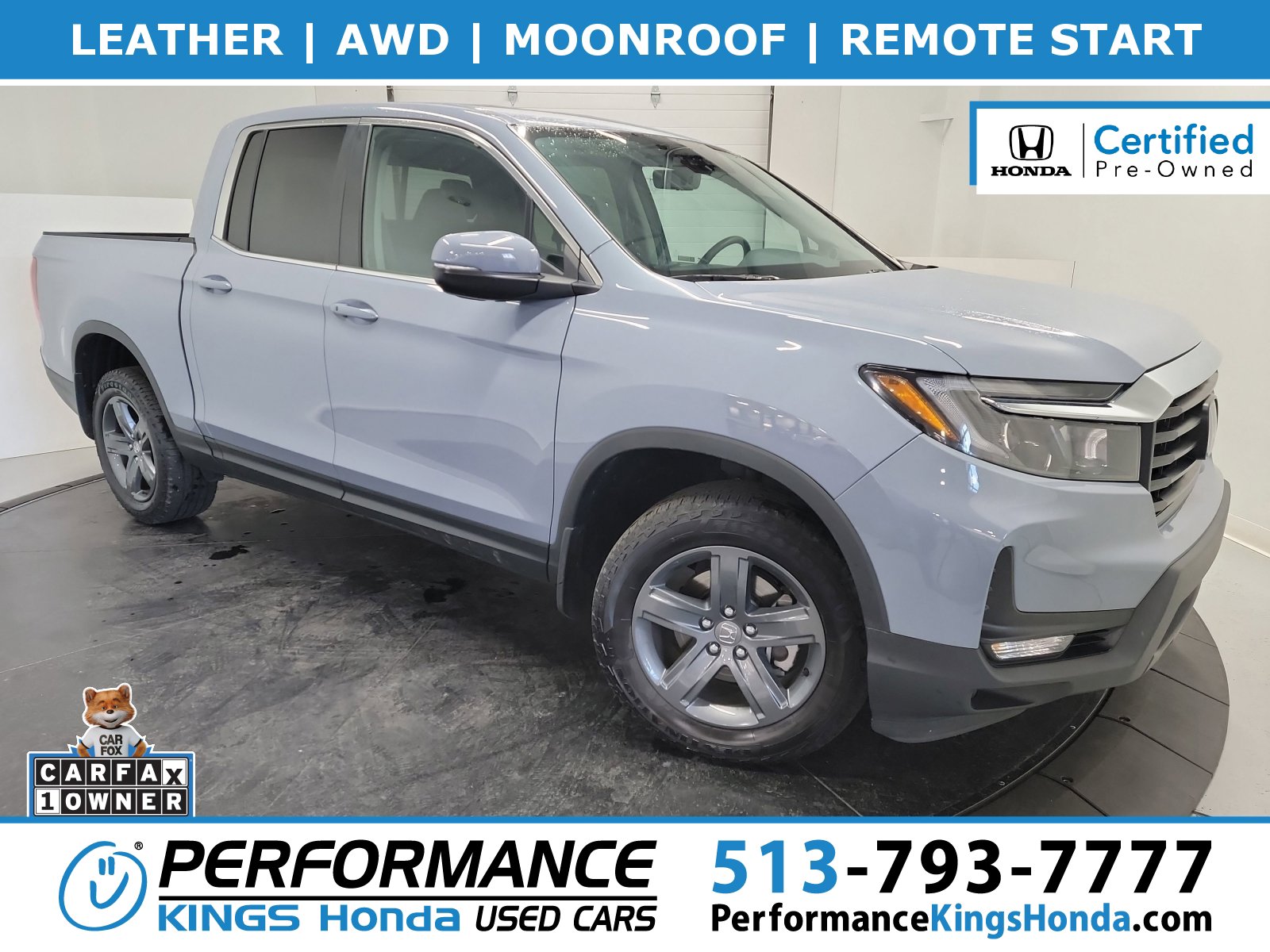 Certified 2023 Honda Ridgeline RTL