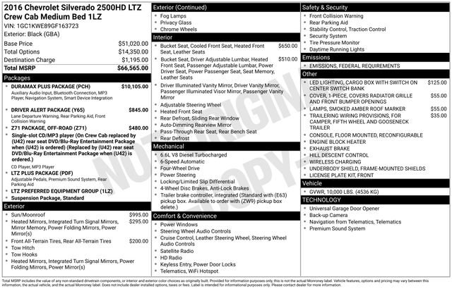 Used 2016 Chevrolet Silverado 2500 LTZ w/ Duramax Plus Package image 5