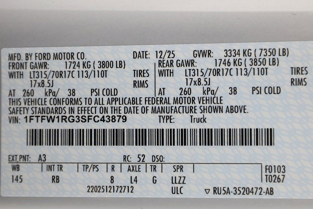Used 2025 Ford F150 Raptor AWD/4WD image 60