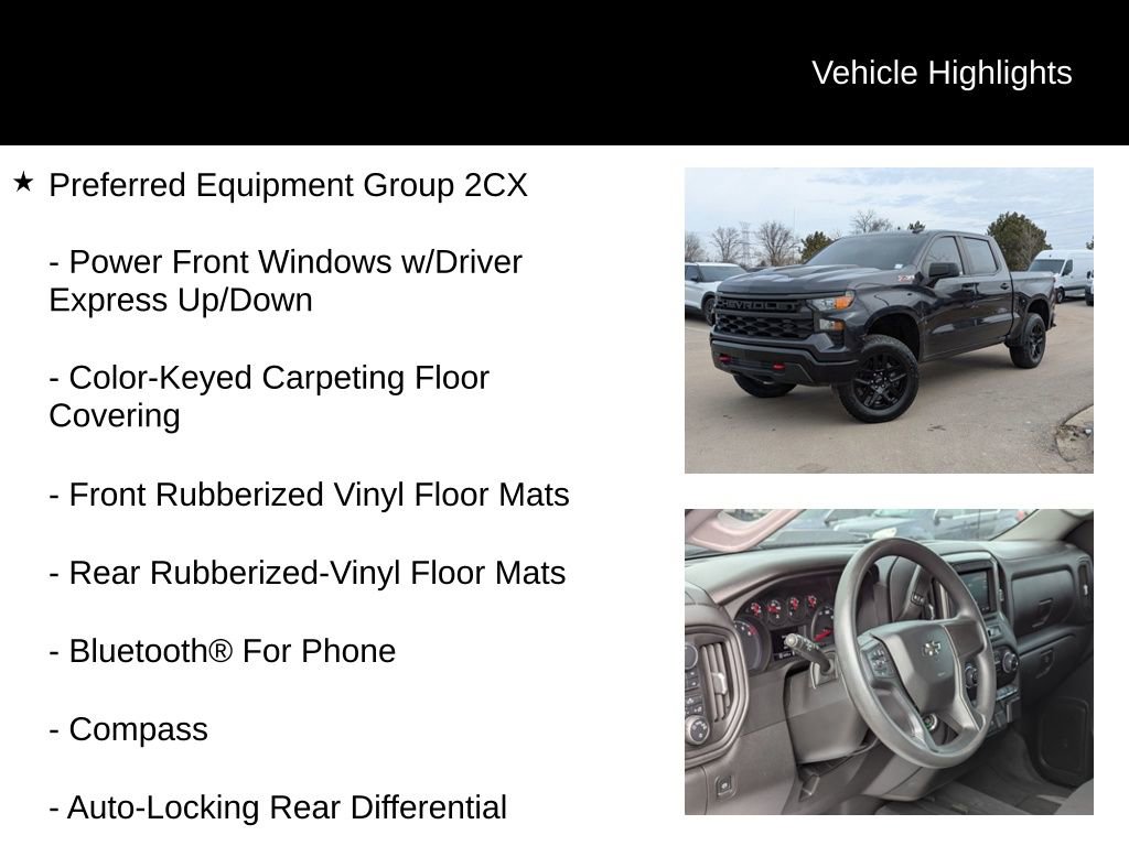 Used 2023 Chevrolet Silverado 1500 Custom Trail Boss w/ LPO, Dark Essentials Package image 11