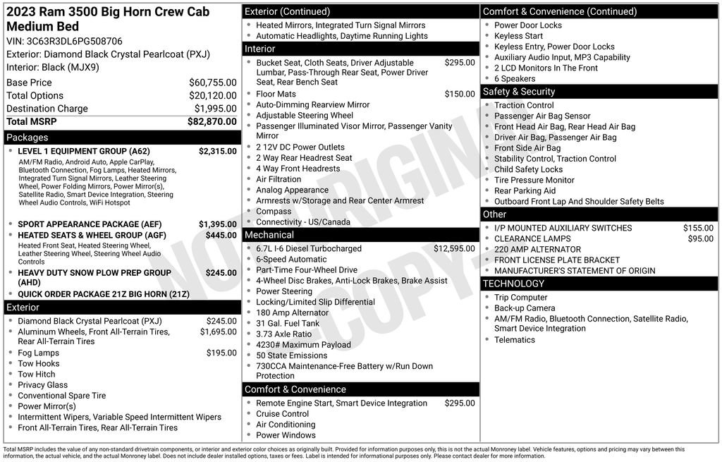 Used 2023 RAM 3500 Big Horn w/ Level 1 Equipment Group image 10