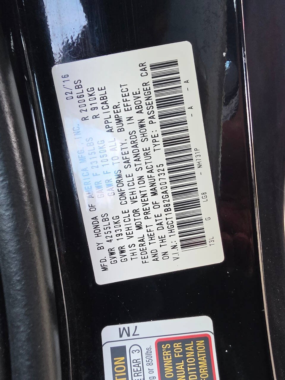 Used 2016 Honda Accord EX-L image 43