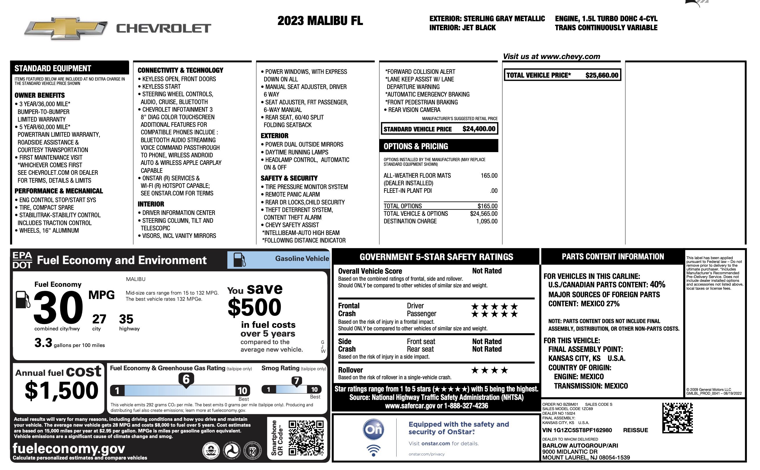 Used 2023 Chevrolet Malibu LS FWD image 3