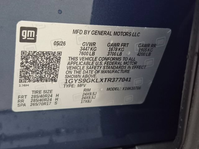 New 2026 Cadillac Escalade Platinum Sport w/ LPO, ONYX Package AWD/4WD image 31