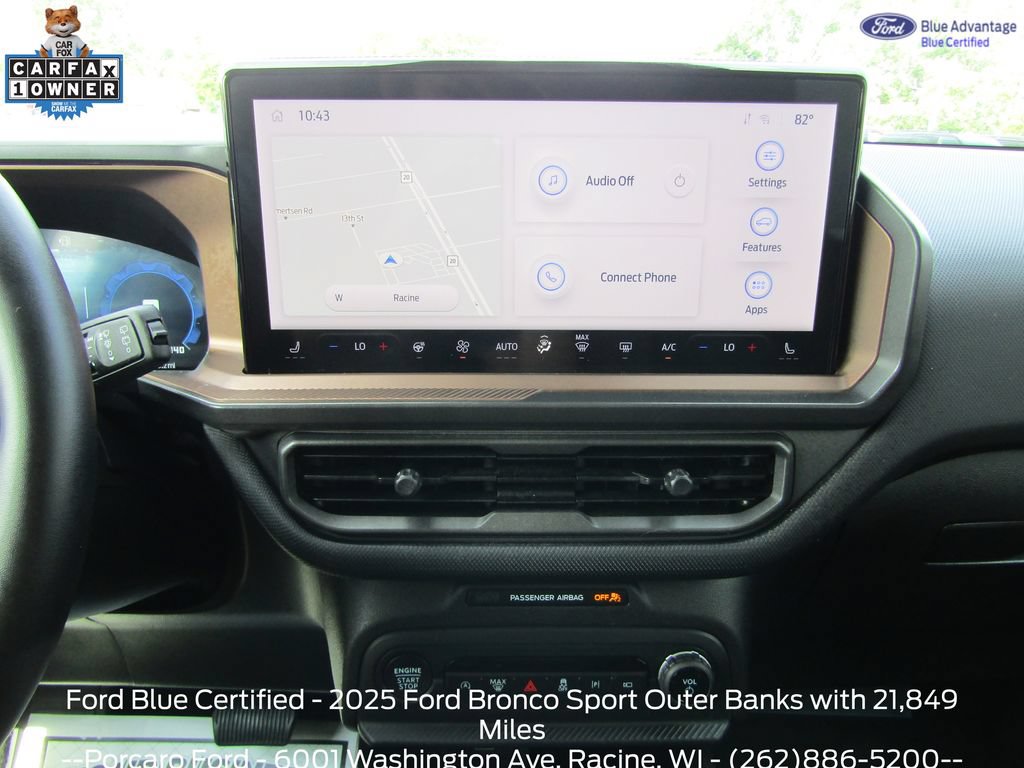 Certified 2025 Ford Bronco Sport Outer Banks w/ Outer Banks Tech Package+ AWD/4WD image 18