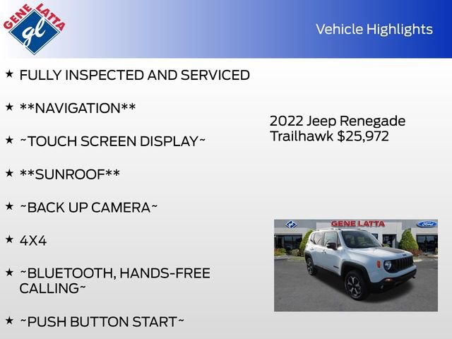 Used 2022 Jeep Renegade Trailhawk image 31