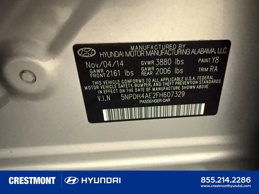 Used 2015 Hyundai Elantra SE w/ Option Group 02 image 39