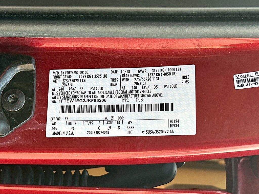 Certified 2018 Ford F150 Lariat image 27