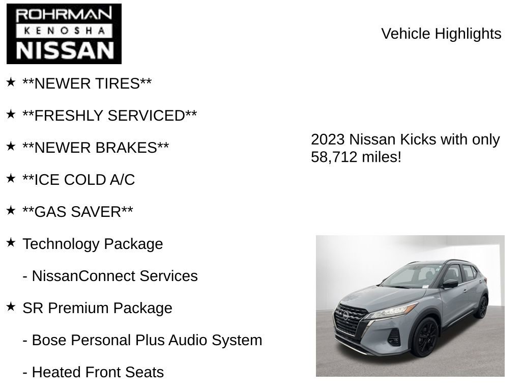 Used 2023 Nissan Kicks SR w/ SR Premium Package image 8