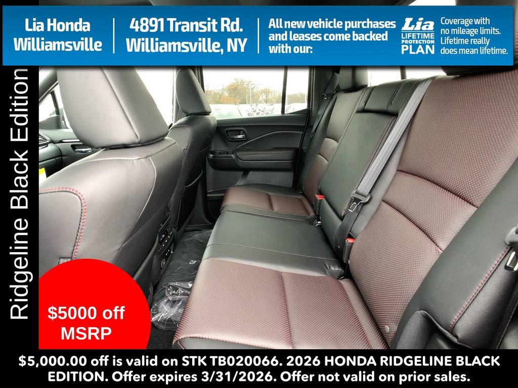 New 2026 Honda Ridgeline Black Edition image 24