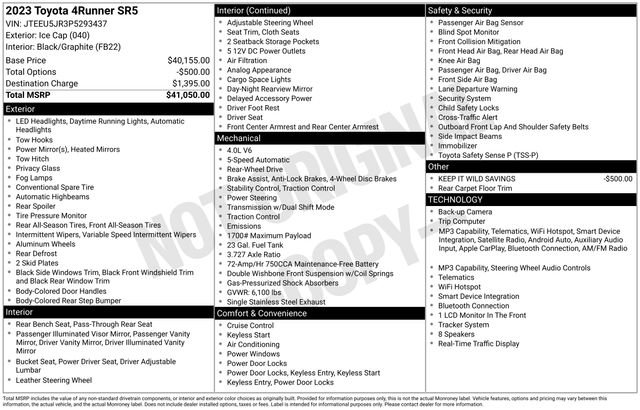 Used 2023 Toyota 4Runner SR5 RWD image 35