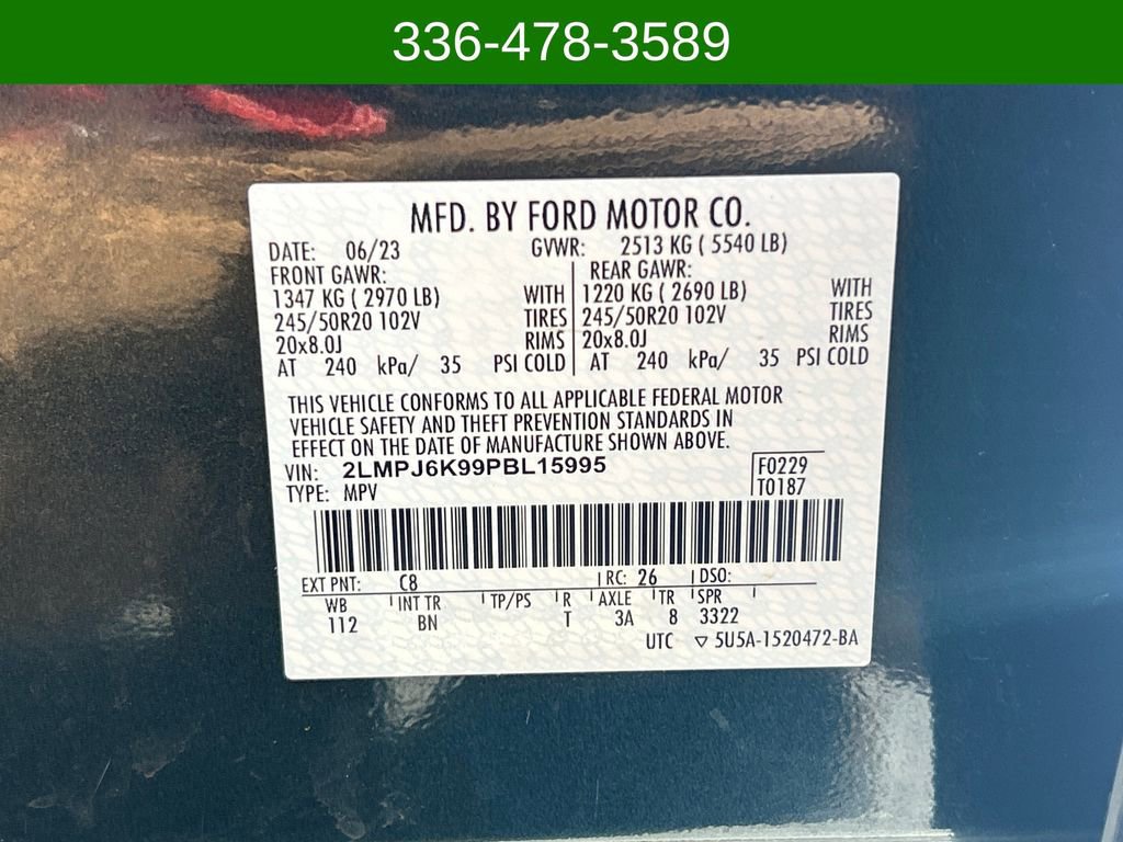 Certified 2023 Lincoln Nautilus Reserve w/ Equipment Group 201A image 29