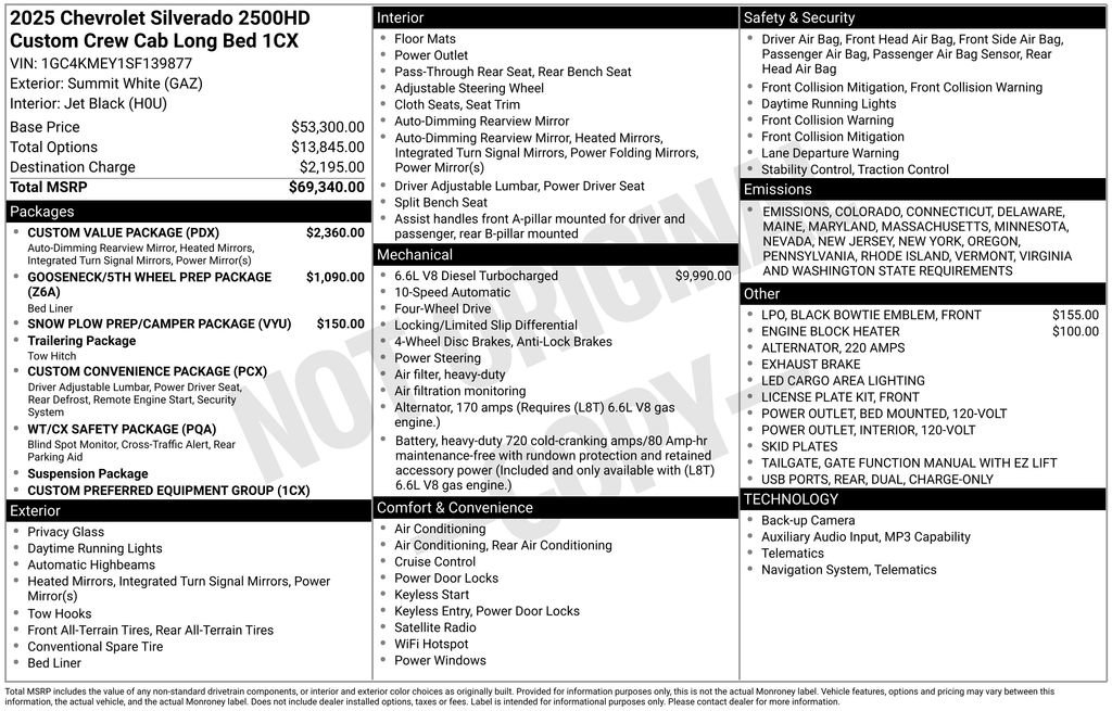 New 2025 Chevrolet Silverado 2500 Custom w/ Custom Value Package image 10