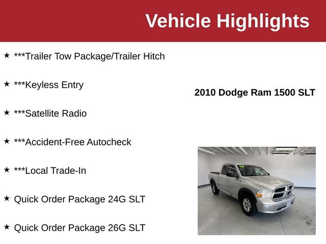 Used 2010 Dodge Ram 1500 Truck SLT AWD/4WD image 10