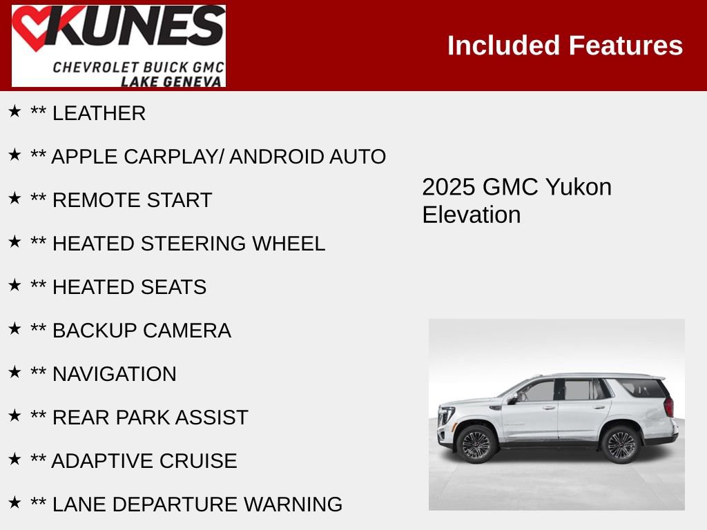 New 2025 GMC Yukon Elevation image 3