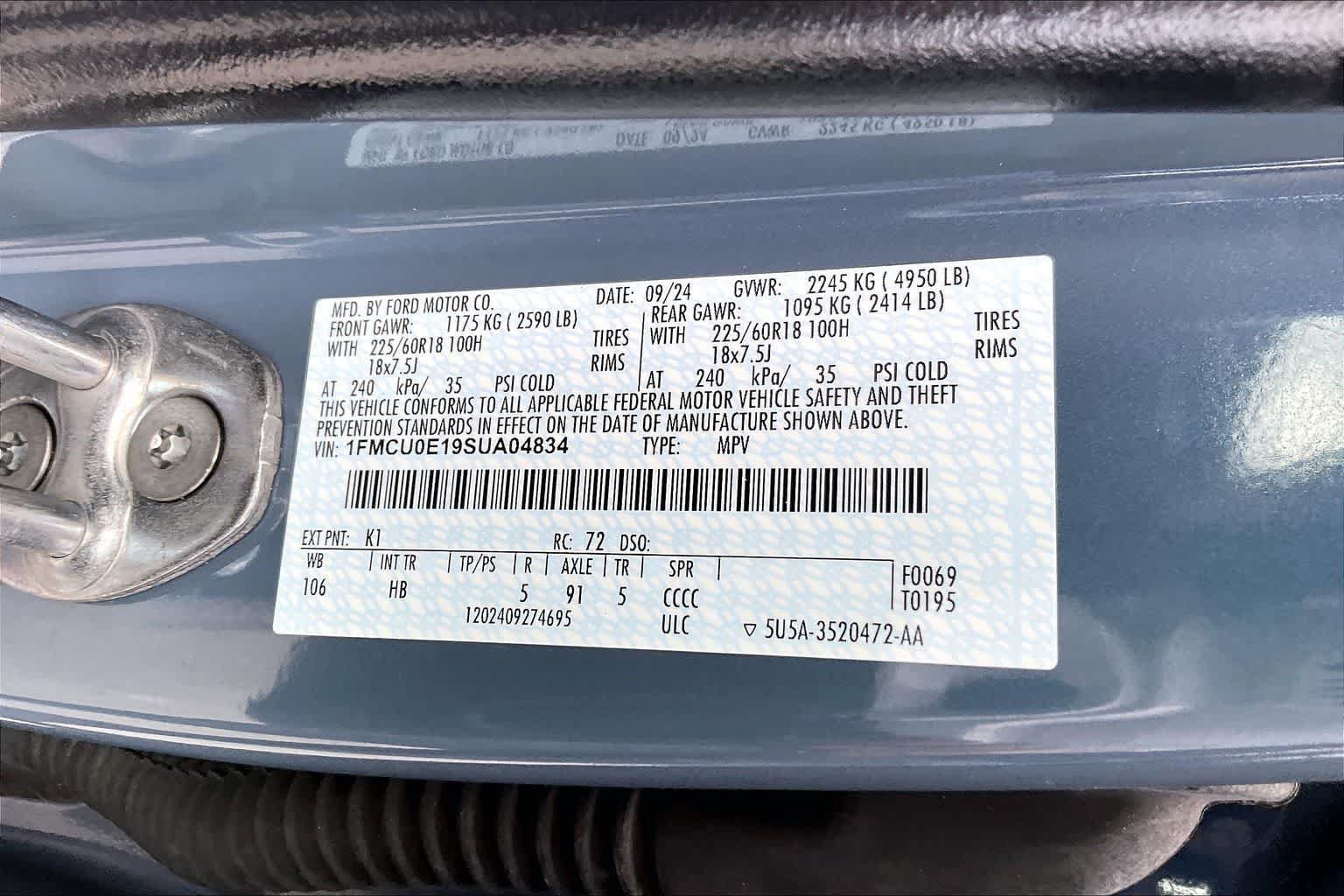 Used 2025 Ford Escape SE FWD image 20