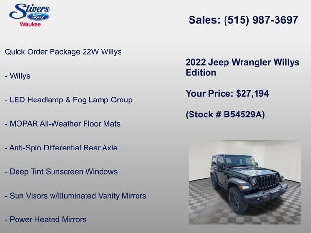 Used 2022 Jeep Wrangler Sport AWD/4WD image 8